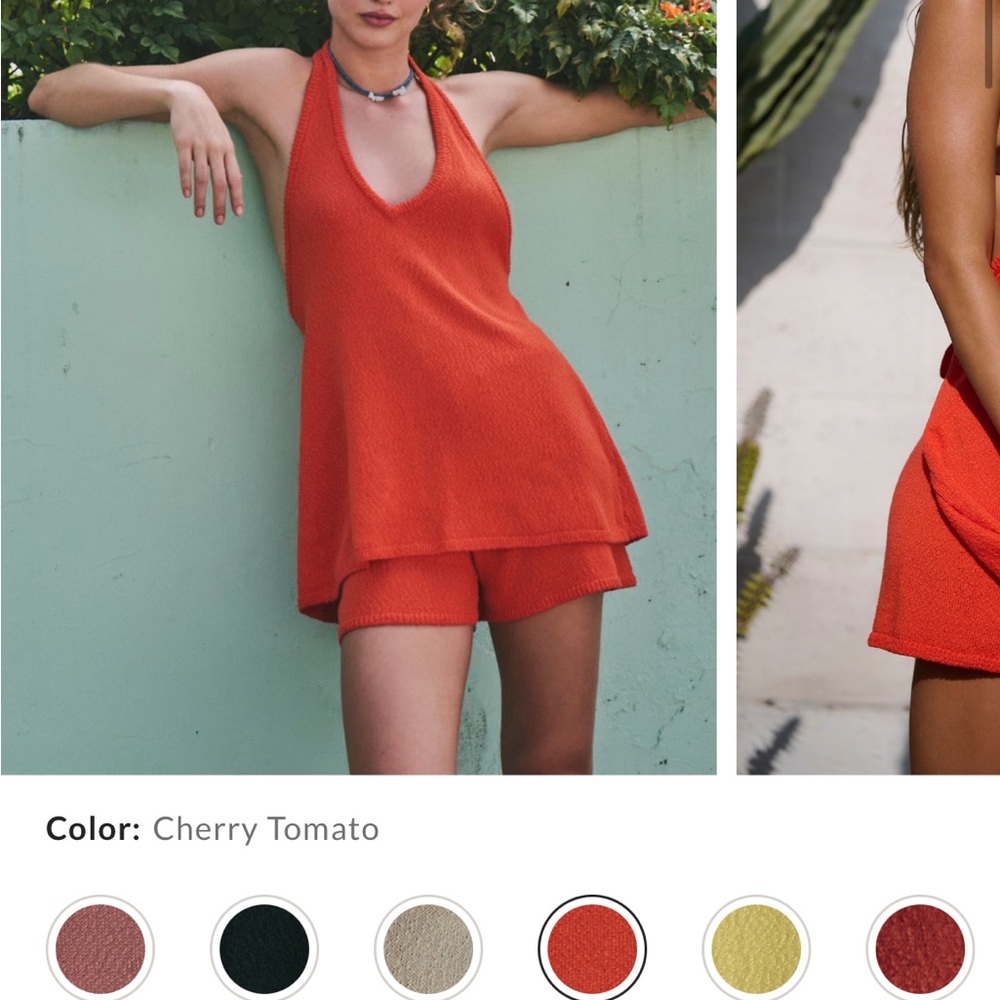 Free People Cherry Tomato Swim Coverup